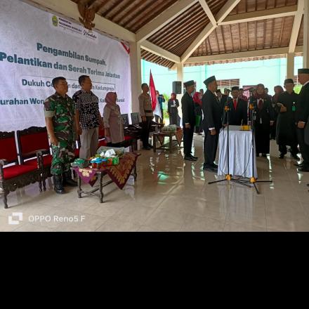 Pelantikan Dukuh Cegokan dan Dukuh Kedungrejo